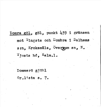 Bild på arkivkortet för arkivposten Domra göl