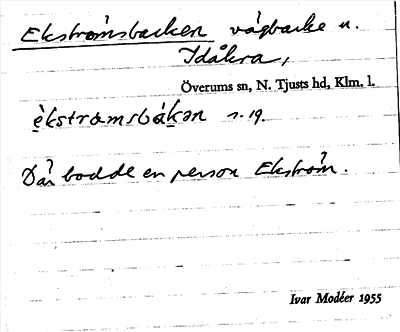 Bild på arkivkortet för arkivposten Ekströmsbacken
