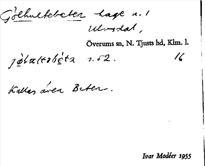 Bild på arkivkortet för arkivposten Gölhultebeten