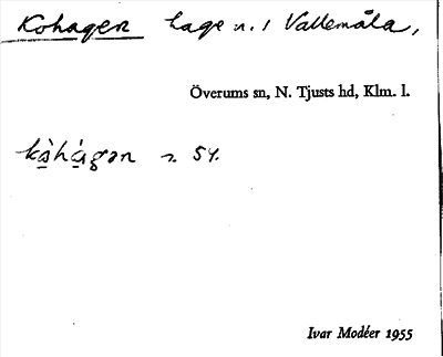 Bild på arkivkortet för arkivposten Kohagen
