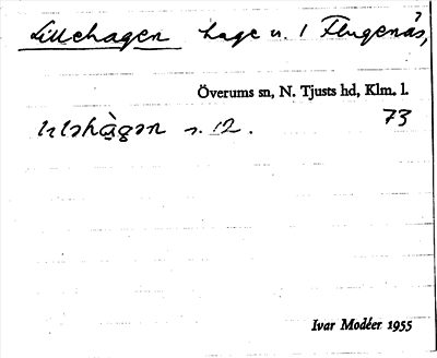 Bild på arkivkortet för arkivposten Lillehagen