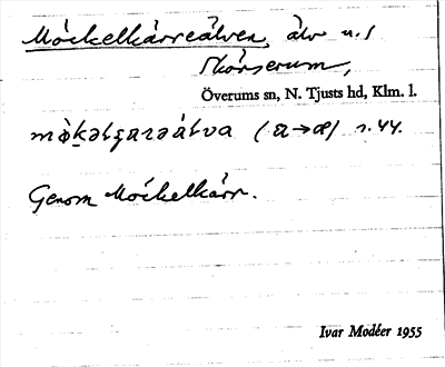 Bild på arkivkortet för arkivposten Möckelkärreälven