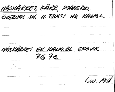 Bild på arkivkortet för arkivposten Näskärret
