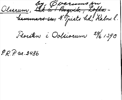Bild på arkivkortet för arkivposten Olserum