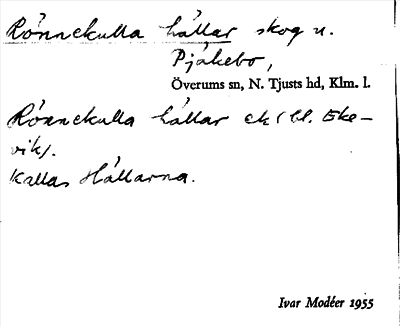 Bild på arkivkortet för arkivposten Rönnekulla hällar