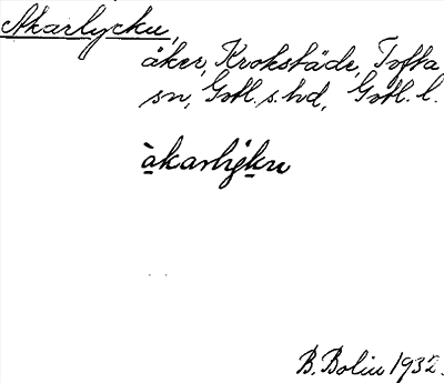 Bild på arkivkortet för arkivposten Akarlycku
