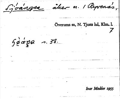 Bild på arkivkortet för arkivposten Sjöängen