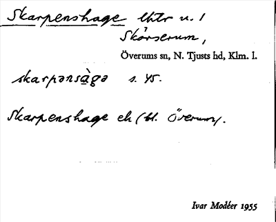Bild på arkivkortet för arkivposten Skarpenshage