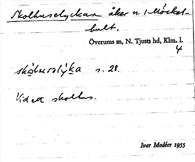 Bild på arkivkortet för arkivposten Skolhuselyckan