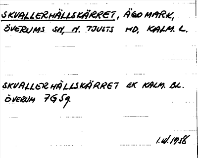 Bild på arkivkortet för arkivposten Skvallerhällskärret