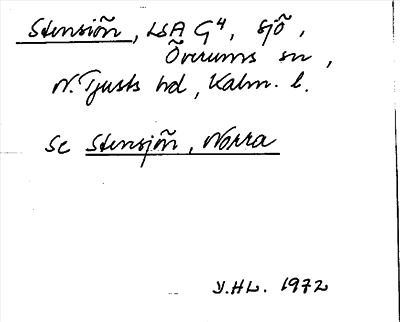 Bild på arkivkortet för arkivposten Stensiön, se Stensjön, Norra