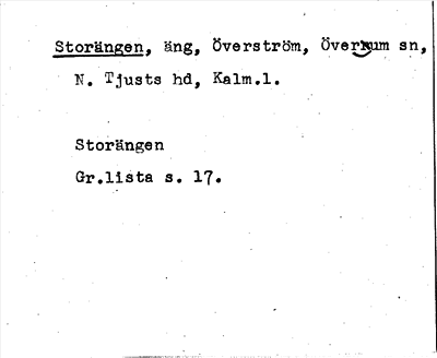 Bild på arkivkortet för arkivposten Storängen