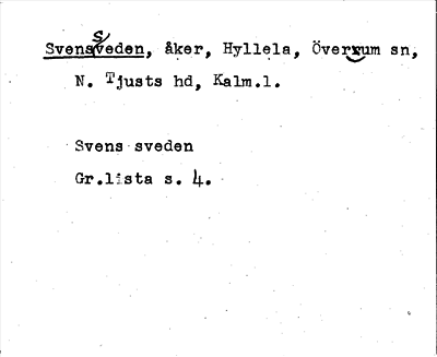 Bild på arkivkortet för arkivposten Svenssveden
