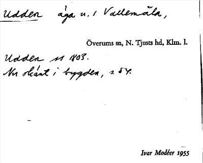 Bild på arkivkortet för arkivposten Udden