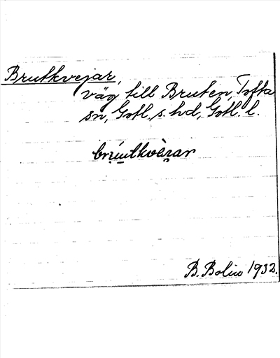 Bild på arkivkortet för arkivposten Brutkvejar