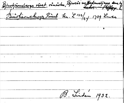 Bild på arkivkortet för arkivposten Bjurtjärnsbergs röset