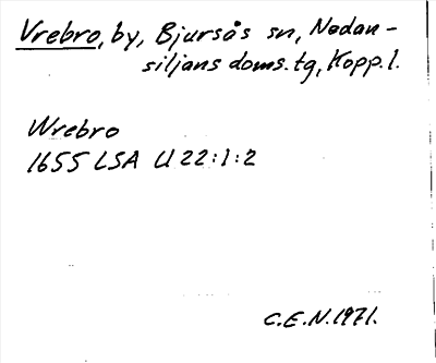 Bild på arkivkortet för arkivposten Vrebro