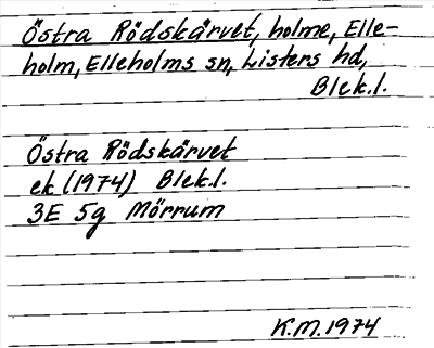Bild på arkivkortet för arkivposten Östra Rödskärvet