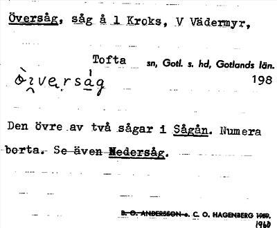 Bild på arkivkortet för arkivposten Översåg