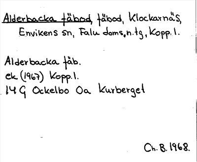 Bild på arkivkortet för arkivposten Alderbacka fäbod