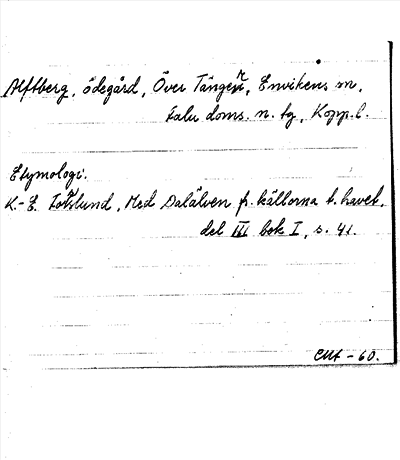 Bild på arkivkortet för arkivposten Alftberg