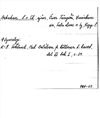 Bild på arkivkortet för arkivposten Askakan, L. o. St.
