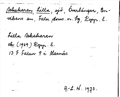 Bild på arkivkortet för arkivposten Askakaren, Lilla