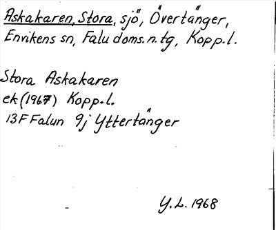 Bild på arkivkortet för arkivposten Askakaren, Stora