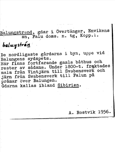 Bild på arkivkortet för arkivposten Balungstrand