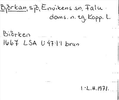 Bild på arkivkortet för arkivposten Björkan