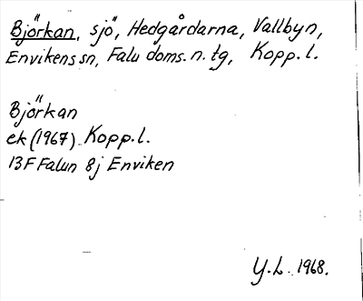 Bild på arkivkortet för arkivposten Björkan