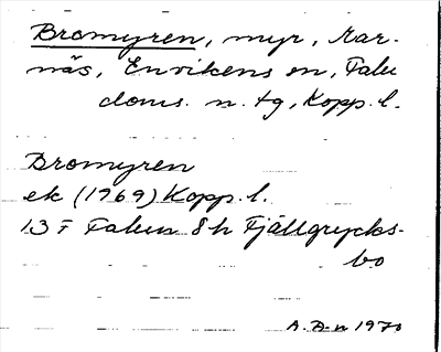 Bild på arkivkortet för arkivposten Bromyren