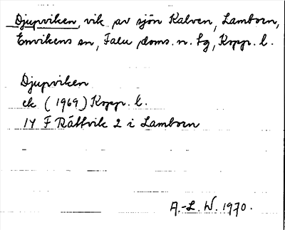 Bild på arkivkortet för arkivposten Djupviken