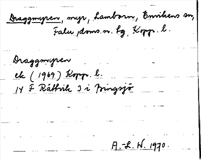 Bild på arkivkortet för arkivposten Draggmyren
