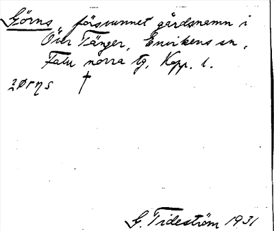 Bild på arkivkortet för arkivposten Görns