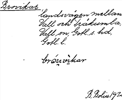 Bild på arkivkortet för arkivposten Brovikar