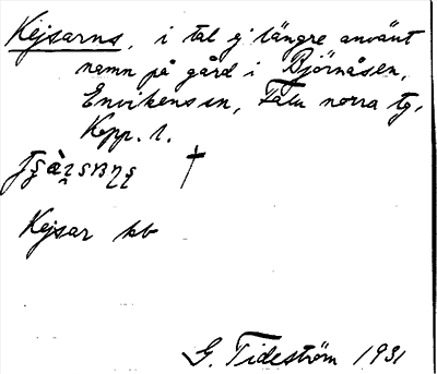 Bild på arkivkortet för arkivposten Kejsarns
