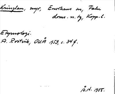 Bild på arkivkortet för arkivposten Kringlan