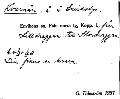 Bild på arkivkortet för arkivposten Kvarnån