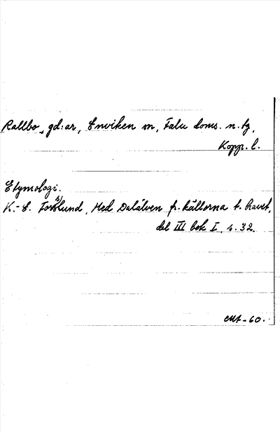 Bild på arkivkortet för arkivposten Rallbo