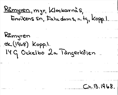Bild på arkivkortet för arkivposten Råmyren