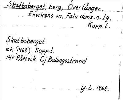 Bild på arkivkortet för arkivposten Skatboberget
