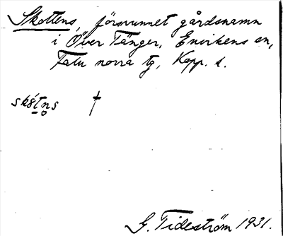 Bild på arkivkortet för arkivposten Skottens