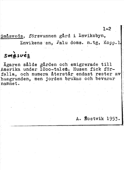 Bild på arkivkortet för arkivposten Småsveds
