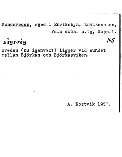 Bild på arkivkortet för arkivposten Sundsveden