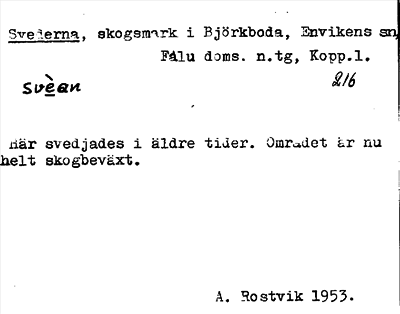 Bild på arkivkortet för arkivposten Svederna