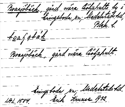 Bild på arkivkortet för arkivposten Boasjöbäck
