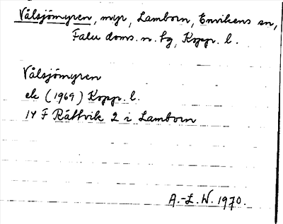 Bild på arkivkortet för arkivposten Vålsjömyren