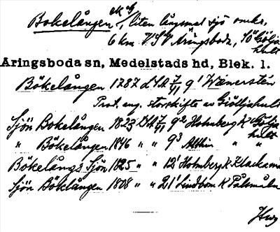 Bild på arkivkortet för arkivposten Bokelången