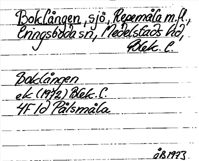 Bild på arkivkortet för arkivposten Boklången